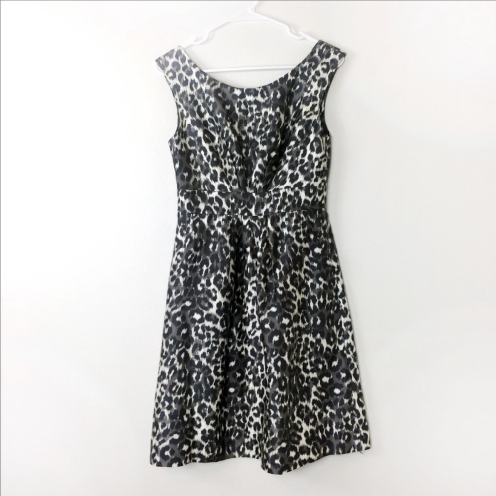 Kate Spade Deanna Leopard Print Sleeveless Dress Size 8
